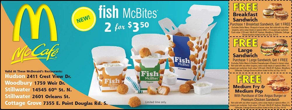 twin cities advertising design - mcdonalds fish mcbites