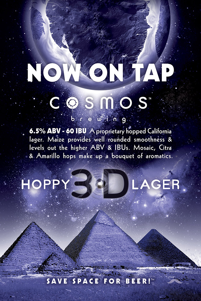 twin cities poster design cosmos 3d
