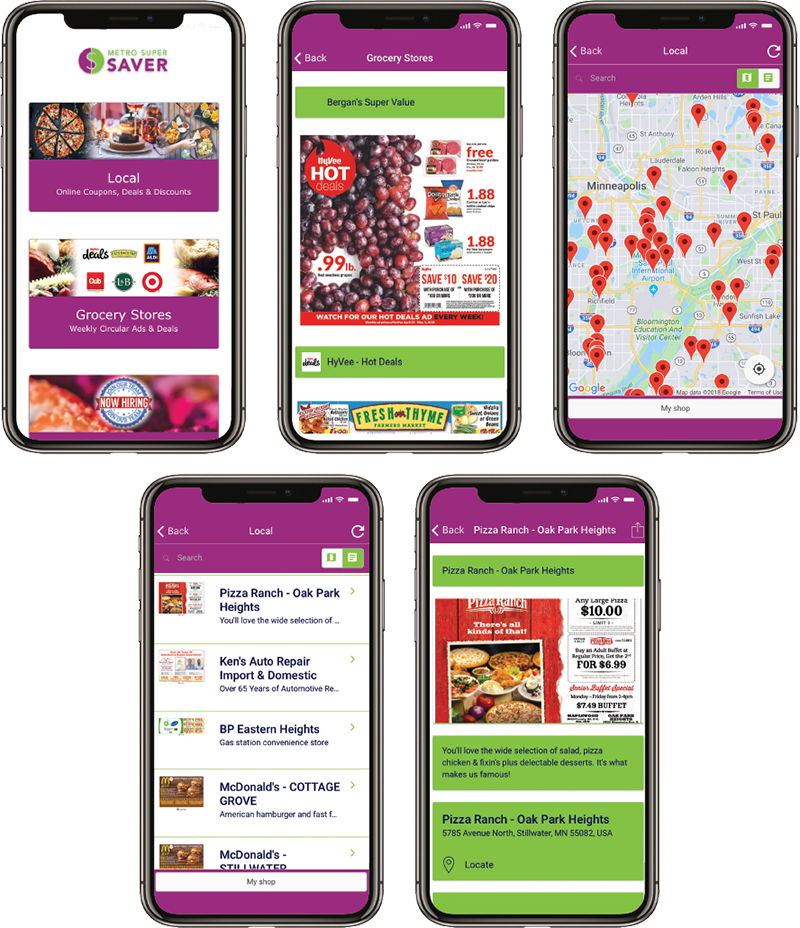 twin cities app design for metro super saver